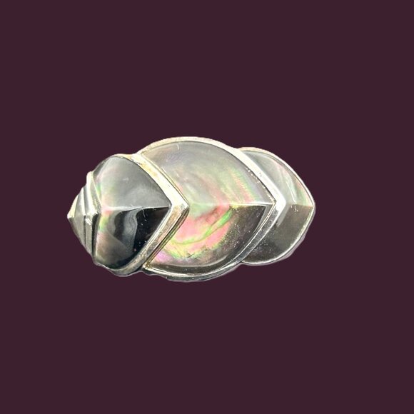 John Hardy Legends Naga Mother of Pearl Ring